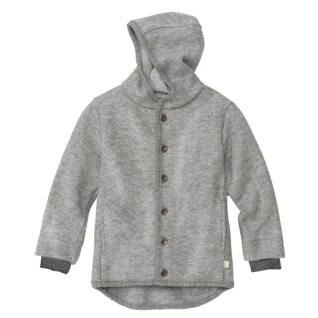 Boiled merino wool jacket Gray detailed picture