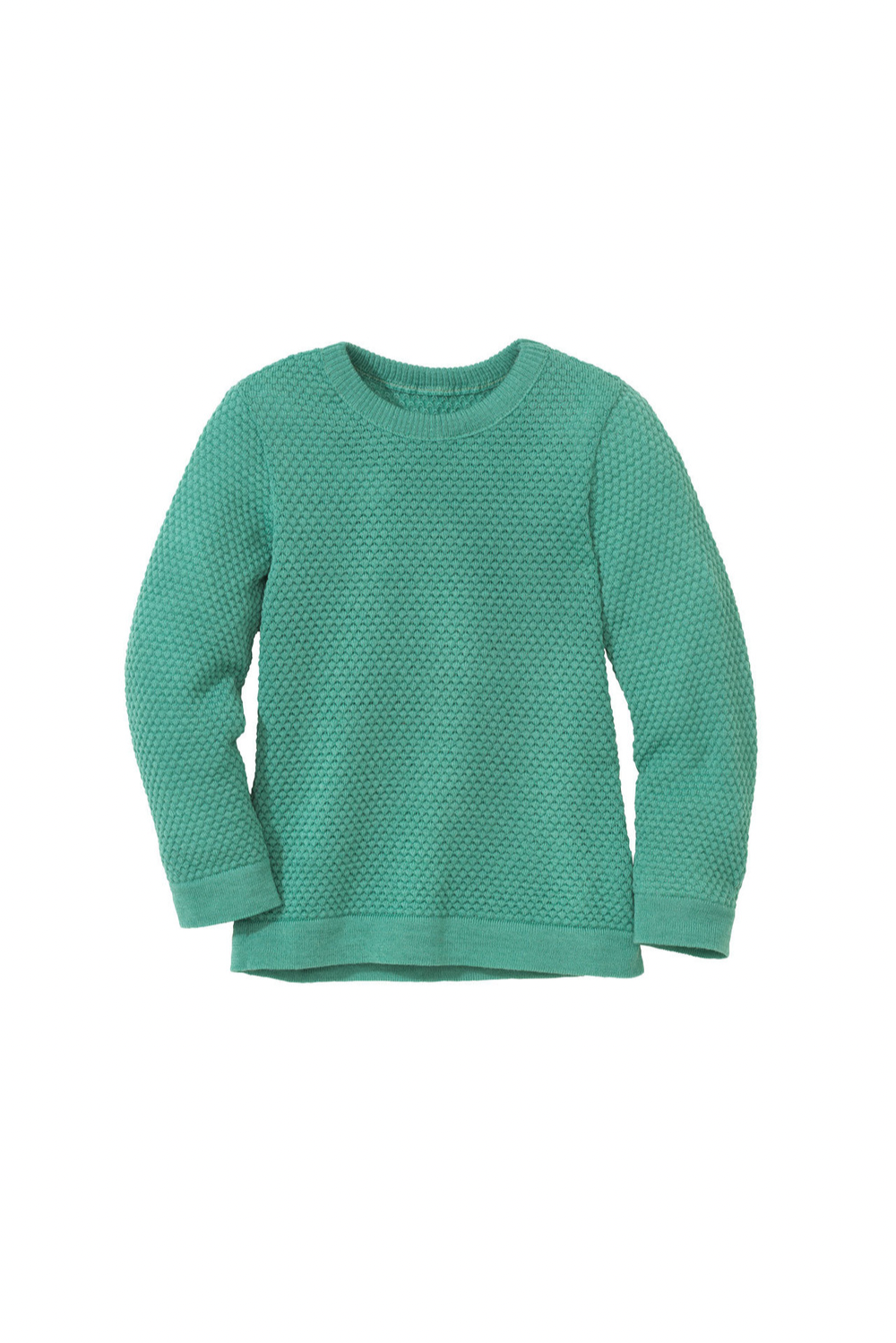Mint Merino wool honeycomb knitted sweater 