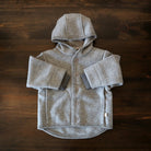 Boiled merino wool jacket Gray