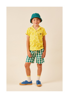 Organic gingham pants kids