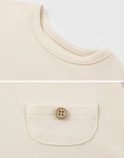 basic baby t-shirts close up collar and front pocket